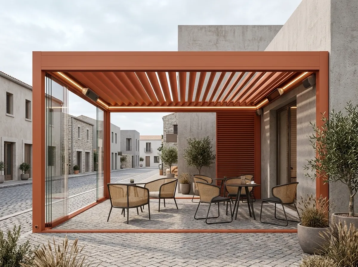 Çeşme otel havuz başı rolling roof