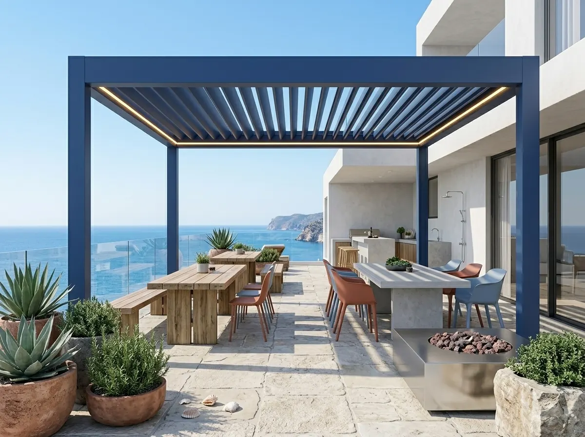 Narlıdere teras bioklimatik pergola